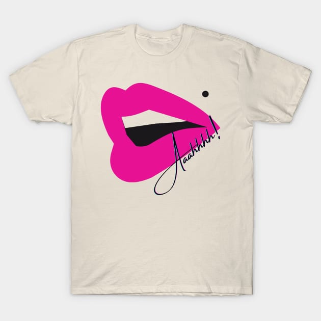 Purple Lips... Aaahhhh! T-Shirt by boldstuffshop